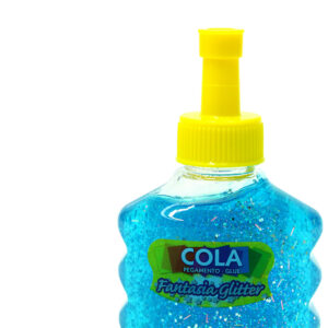 Cola Fantasia Glitter Azul