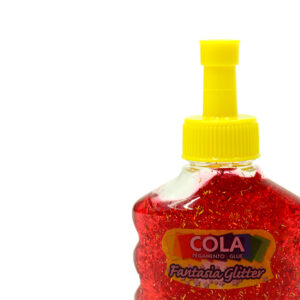 Cola Fantasia Glitter Vermelho