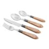 FAQUEIRO 24PC DE ACO INOX MOTHER PEARL BEJE LUXO REF 7289