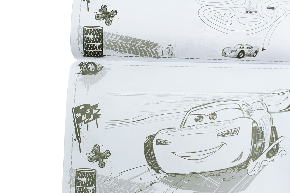 Carros 2 para Colorir - Disney Cars 2 para pintar - Brinquedos de Papel