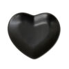 Prato Coração Decorativo de Cerâmica 13,5cm Heart Preto