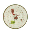 Prato Fundo Natalino Papai Noel de Cerâmica Alleanza 25cm (2)